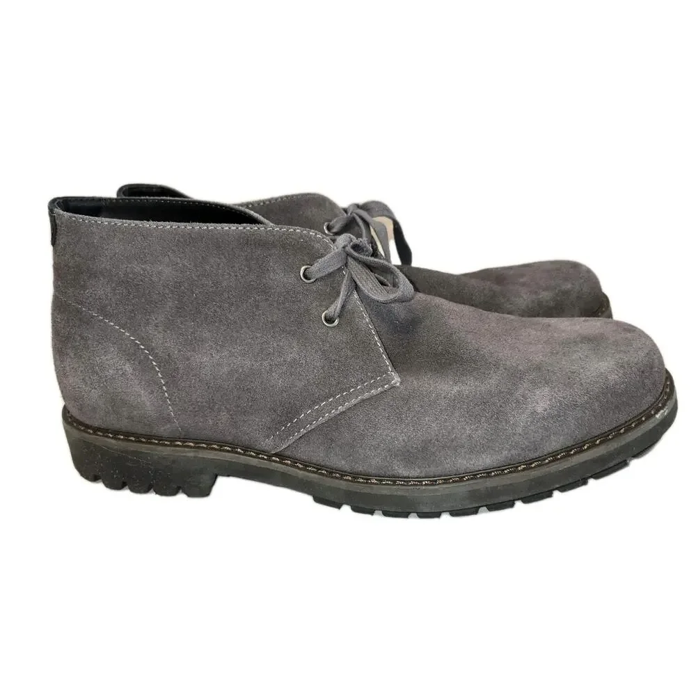 Vince Camuto Iseminger Mens Size 12 Water-Resistant Gray Suede Chukka Boots
